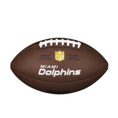 Мяч для американского футбола Wilson NFL Miami Dolphins WTF1748XBMI (размер 5)