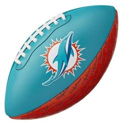 Мини-мяч для американского футбола Wilson NFL Peewee Football Team Miami Dolphins (WTF1523XBMI)