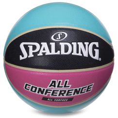 Баскетбольний м'яч Spalding All Conference (розмір 7) блакитно-чорний