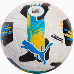 М'яч футбольний PUMA Orbita UPL (FIFA Quality Pro) білий, чорний, блакитний Уні (розмір 5) 084592-01
