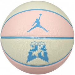 Баскетбольный мяч Nike JORDAN ULTIMATE 2.0 8P GRAPHIC DEFLATED MUSLIN/LEGEND PINK/DK POWDER  (размер 7)  J.100.8257.122.07