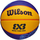Баскетбольний м'яч Wilson FIBA 3X3 Mini BSKT Paris 2024 (розмір 3) WZ3015101XB3