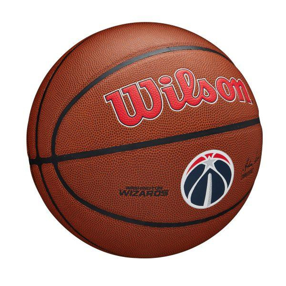 Баскетбольний м'яч Wilson NBA Team Composite Washington Wizards WTB3100XBWAS (розмір 7), зображення 2