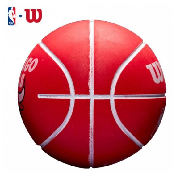 Баскетбольний м'яч Wilson NBA Dribbler Chicago Bulls WTB1100PDQCHI (размер1), изображение 2