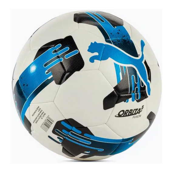 М`яч футбольний Puma Orbita 5 Fusion білий, чорний, синій Уні (розмір 5) 084331-05, зображення 2