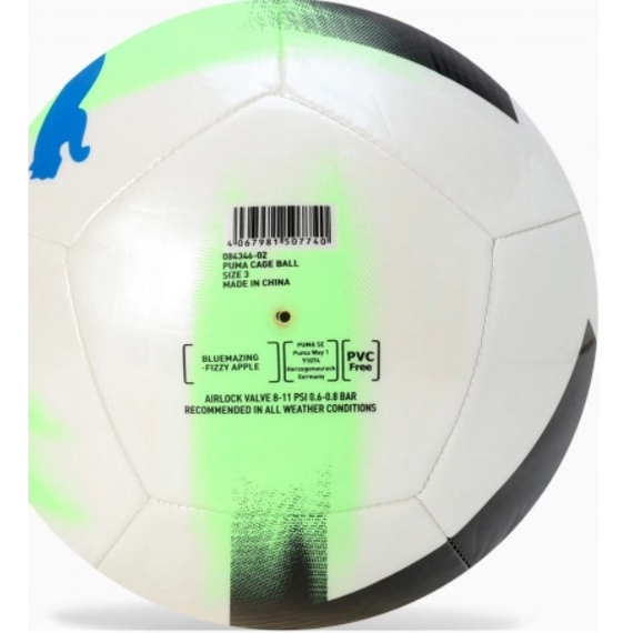 М`яч футбольний Puma Cage ball білий, синій Уні (розмір 5) 084346-02, зображення 2