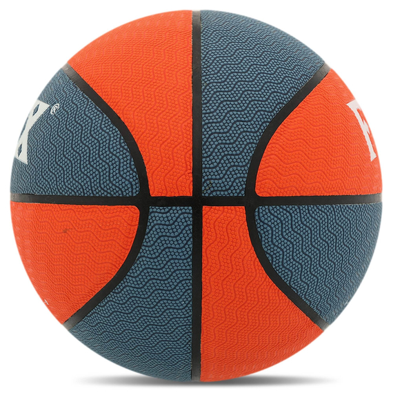 М'яч баскетбольний PU FOX Синій-Помаранчевий (розмір 7) BA-8709, зображення 4