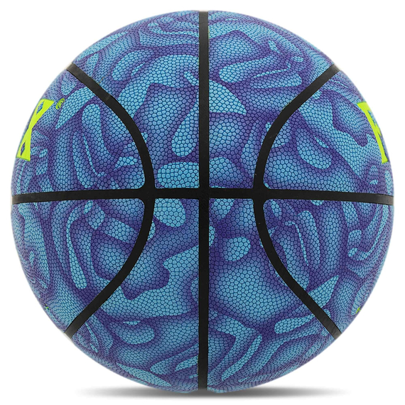 М'яч баскетбольний PU FOX Блакитний (розмір 7) BA-8711, зображення 2
