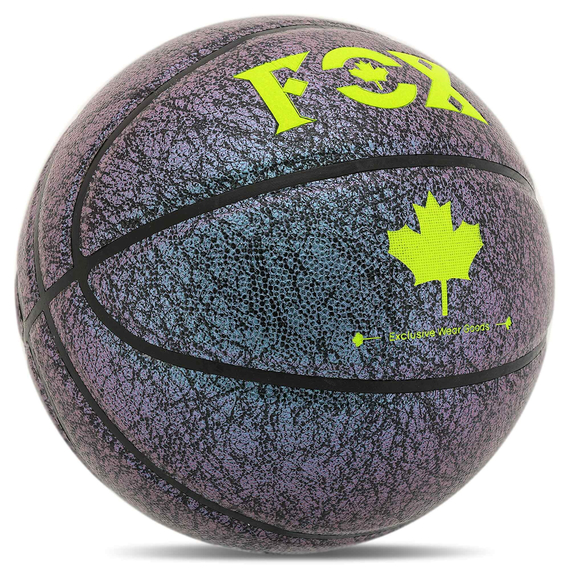 М'яч баскетбольний PU FOX Сірий (розмір 7) BA-8712-02, изображение 3