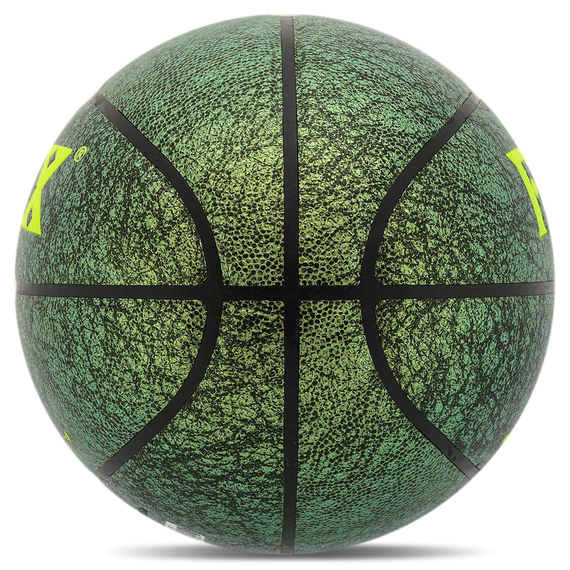 М'яч баскетбольний PU FOX Зелений (розмір 7) BA-8712, зображення 3