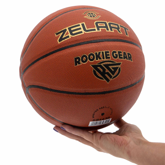 М'яч баскетбольний ZELART ROOKIE GEAR Коричневий (розмір 7) GB4430, зображення 2