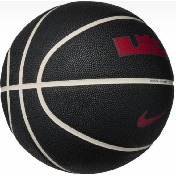 Баскетбольний м'яч Nike ALL COURT 8P 2.0 L JAMES DEFLATED BLACK/PHANTOM/ANTHRACITE/UNIVERSITY (розмір 7) N.100.4368.097.07, зображення 3