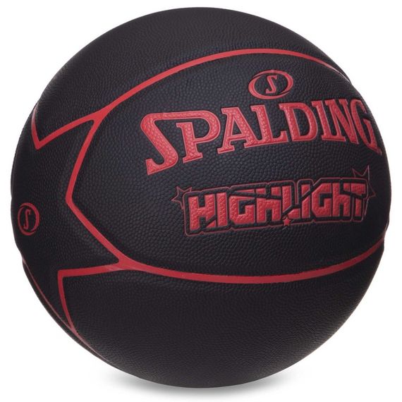 Баскетбольный мяч Spalding Highlight Red (размер 7), зображення 10