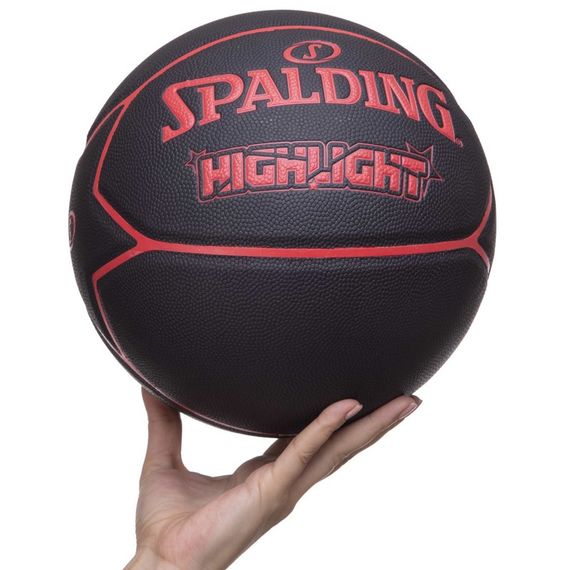 Баскетбольный мяч Spalding Highlight Red (размер 7), зображення 2