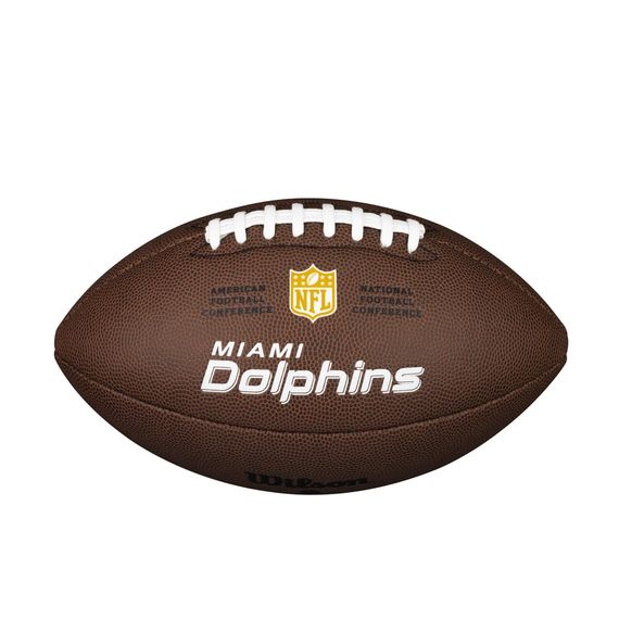 Мяч для американского футбола Wilson NFL Miami Dolphins WTF1748XBMI (размер 5)