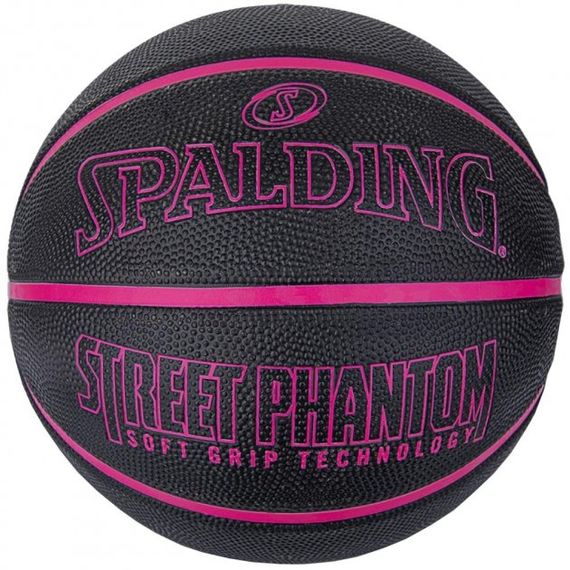 Баскетбольный мяч Spalding Street Phantom Black Pink (размер 7)