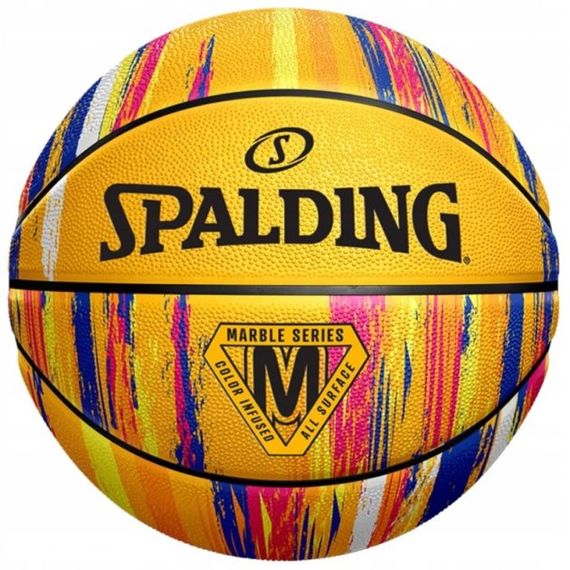 Баскетбольный мяч Spalding Marble Series желтый (размер 7)