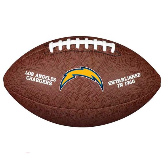 Мяч для американского футбола Wilson NFL Los Angeles Chargers WTF1748XBLAC (размер 5)