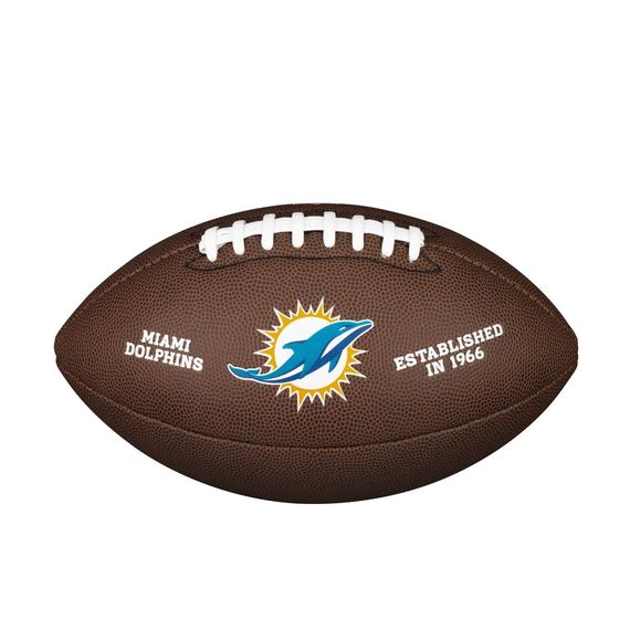 Мяч для американского футбола Wilson NFL Miami Dolphins WTF1748XBMI (размер 5), зображення 2