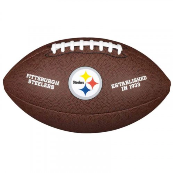 Мяч для американского футбола Wilson NFL Steelers WTF1748XBPT (размер 5)