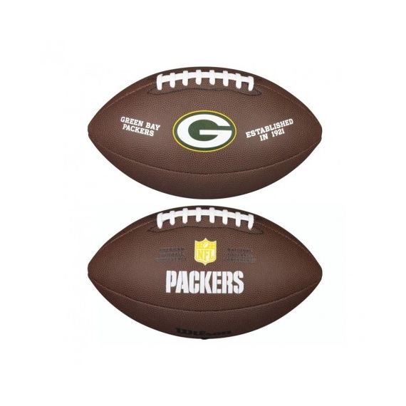 Мяч для американского футбола Wilson NFL Green Bay Packers WTF1748XBGB (размер 5), зображення 3