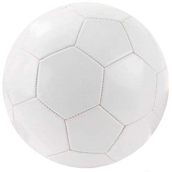 Футбольный мяч White Label (под нанесение логотипа - белый, без надписей)