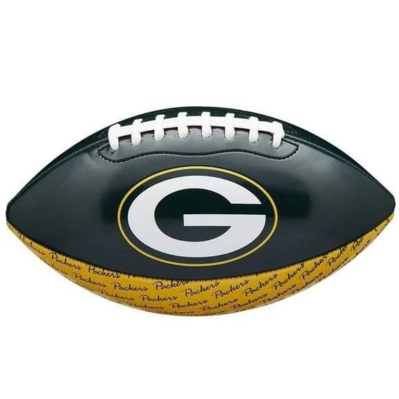 Мини-мяч для американского футбола Wilson NFL Peewee Football Team Green Bay Packers (WTF1523XBGB)