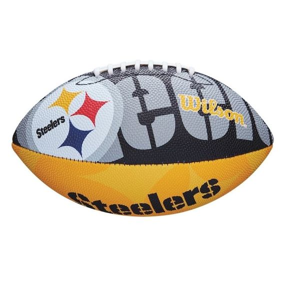 Мяч для американского футбола Wilson NFL Steelers WTF1534XBPT (детский мяч), зображення 3