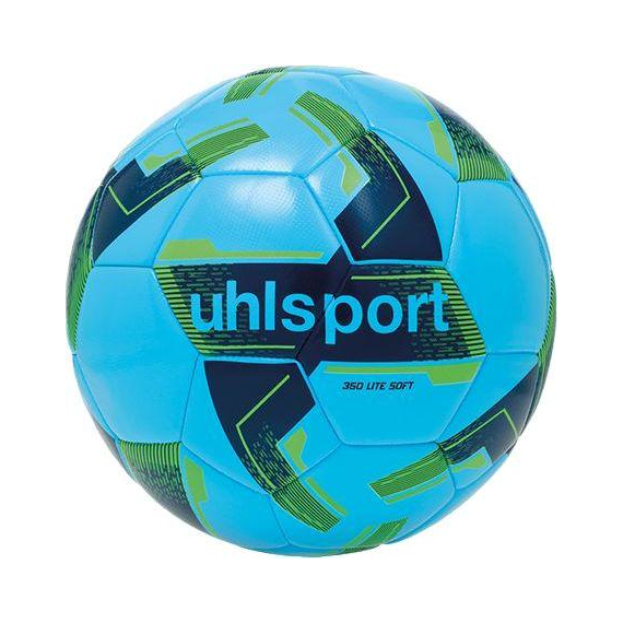 М'яч для футболу Uhlsport 350 g Lite Soft Blue (полегшений м'яч – 350 гр. – розмір 5)