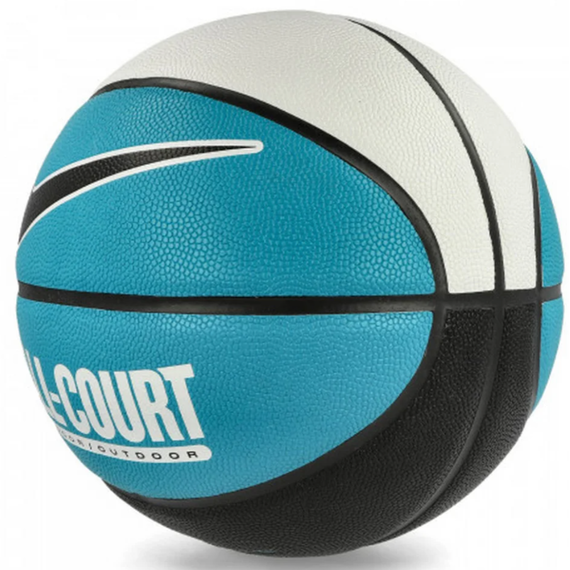 Баскетбольний м'яч Nike All Court (розмір 7, бірюзовий) N.100.4369.110.07, зображення 2