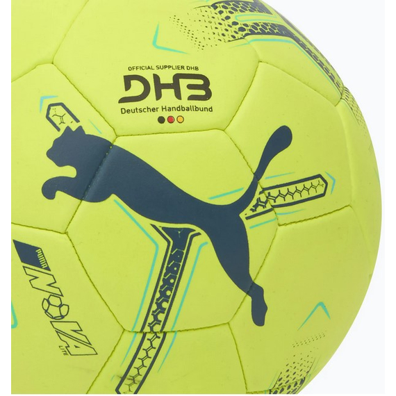 Гандбольный мяч Puma Nova Lite желтый, черный Уни (размер 0)  084387-01-0, зображення 2