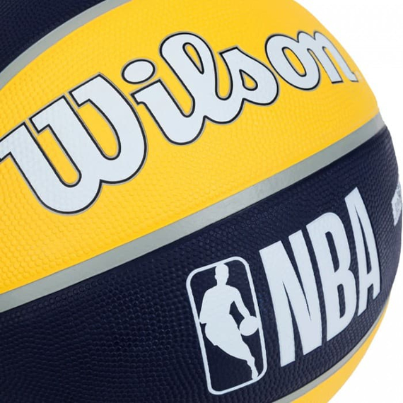 Баскетбольний м'яч Wilson NBA Team Tribute WTB1300XBIND (розмір 7) + подарунок, зображення 4