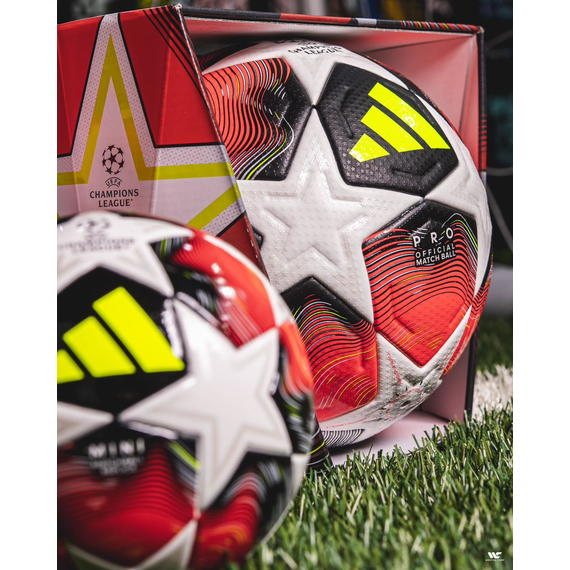 М'яч для футболу Adidas Finale Fired Up 2025 OMB (арт. JH1295) + подарунок, зображення 6