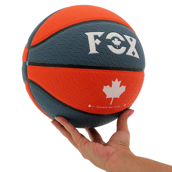 М'яч баскетбольний PU FOX Синій-Помаранчевий (розмір 7) BA-8709, изображение 6