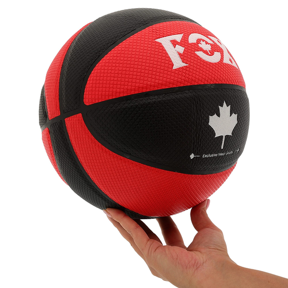 М'яч баскетбольний PU FOX Чорний-Червоний (розмір 7) BA-8710, зображення 5
