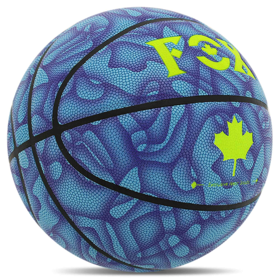 М'яч баскетбольний PU FOX Блакитний (розмір 7) BA-8711, зображення 5
