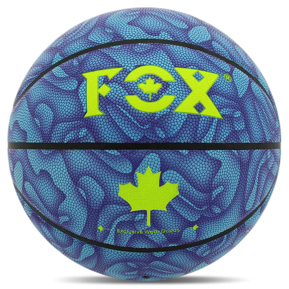 М'яч баскетбольний PU FOX Блакитний (розмір 7) BA-8711