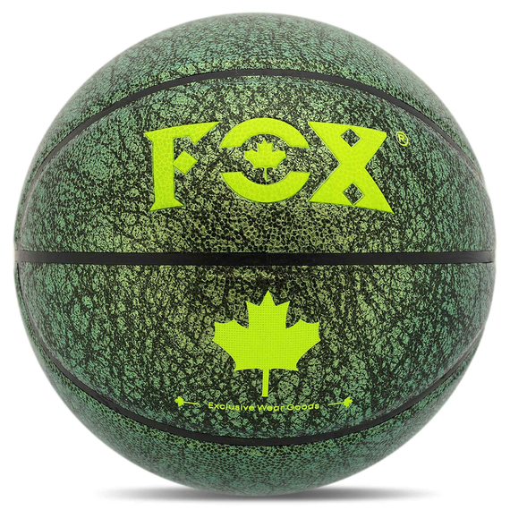 М'яч баскетбольний PU FOX Зелений (розмір 7) BA-8712
