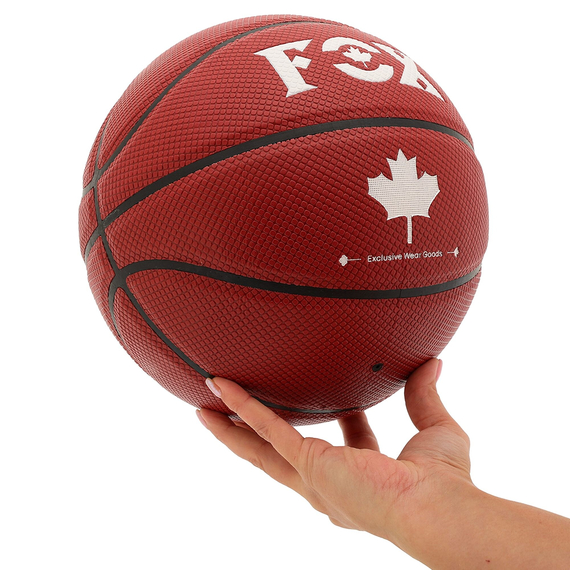 М'яч баскетбольний PU FOX Коричневий (розмір 7) BA-8713, зображення 6