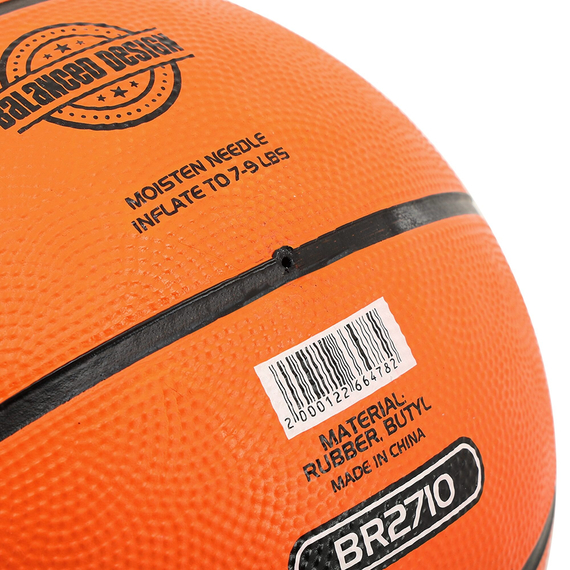 М'яч баскетбольний гумовий LEGEND Помаранчевий (розмір 7) BR2710, изображение 5
