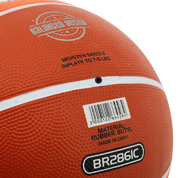 М'яч баскетбольний гумовий LEGEND Помаранчевий (розмір 7) BR2861C, изображение 4