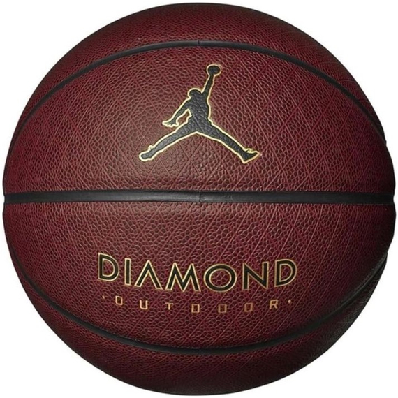 Баскетбольний м'яч Nike JORDAN DIAMOND OUTDOOR 8P DEFLATED AMBER/BLACK/METALLIC GOLD/BLACK (розмір 7) J.100.8252.891.07