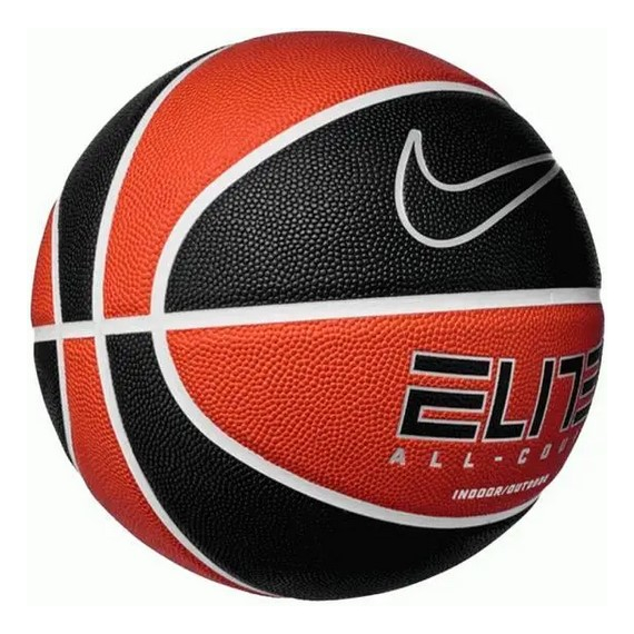 Баскетбольний м'яч Nike ELITE ALL COURT 8P 2.0 DEFLATED помаранчевий, чорний Уні (розмір 7) N.100.4088.811.07, зображення 2