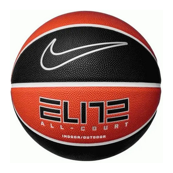 Баскетбольний м'яч Nike ELITE ALL COURT 8P 2.0 DEFLATED помаранчевий, чорний Уні (розмір 7) N.100.4088.811.07