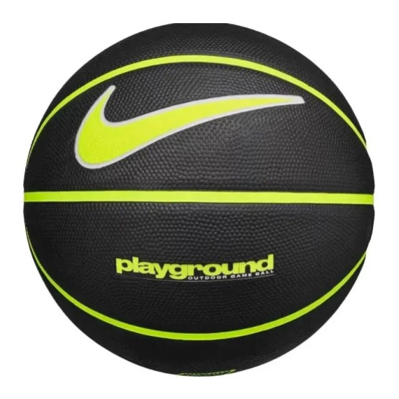 Баскетбольний м'яч Nike Everyday Playground 8P Deflated Black/Volt/White (размер 6) N.100.4498.044.06