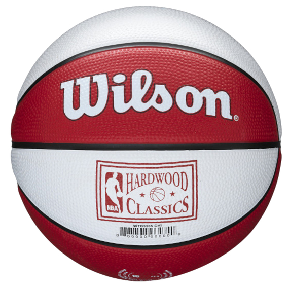 Баскетбольний міні-м'яч Wilson NBA TEAM RETRO BSKT MINI CHI BULLS (розмір 3) WTB3200XBCHI, зображення 2
