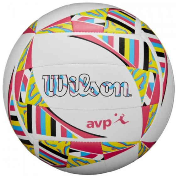 Волейбольний м'яч Wilson AVPAVP Movement VB New White/Pink/Yellow Of (розмір 5) WV4008001XBOF