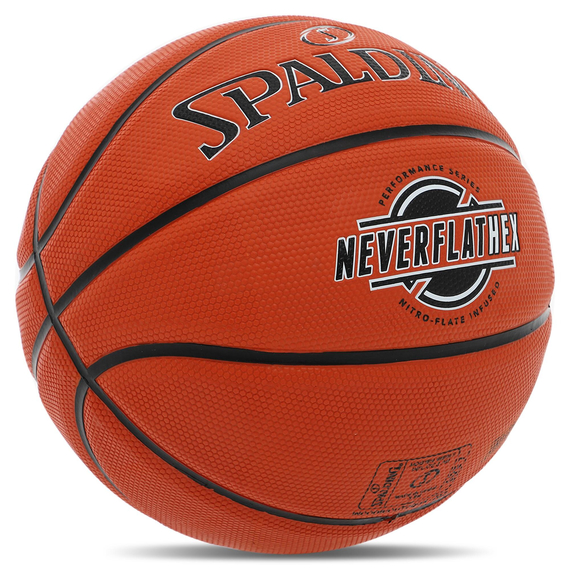 Баскетбольный мяч Spalding NeverFlat Hex (размер 7), зображення 2