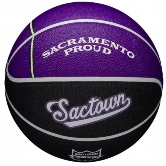 Баскетбольный мяч Wilson NBA Team SAC KINGS (размер 7) WZ4003926XB7, изображение 2