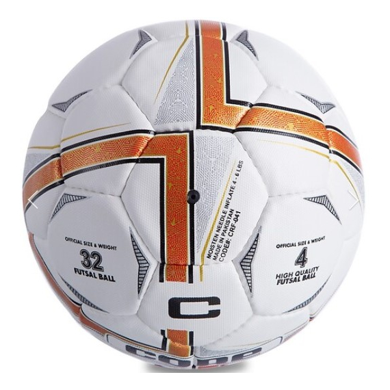 Мяч футзальный CORE ATTACK Grain белый-оранжевый (размер 4) CRF-041, изображение 3